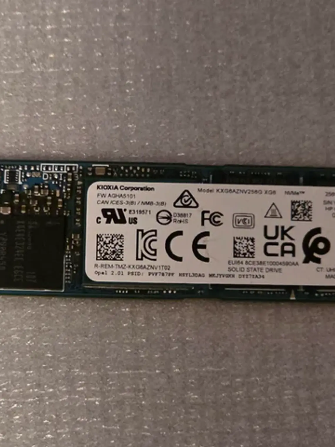 Nvme 256gb e 512gb Kioxia, Toshiba 1