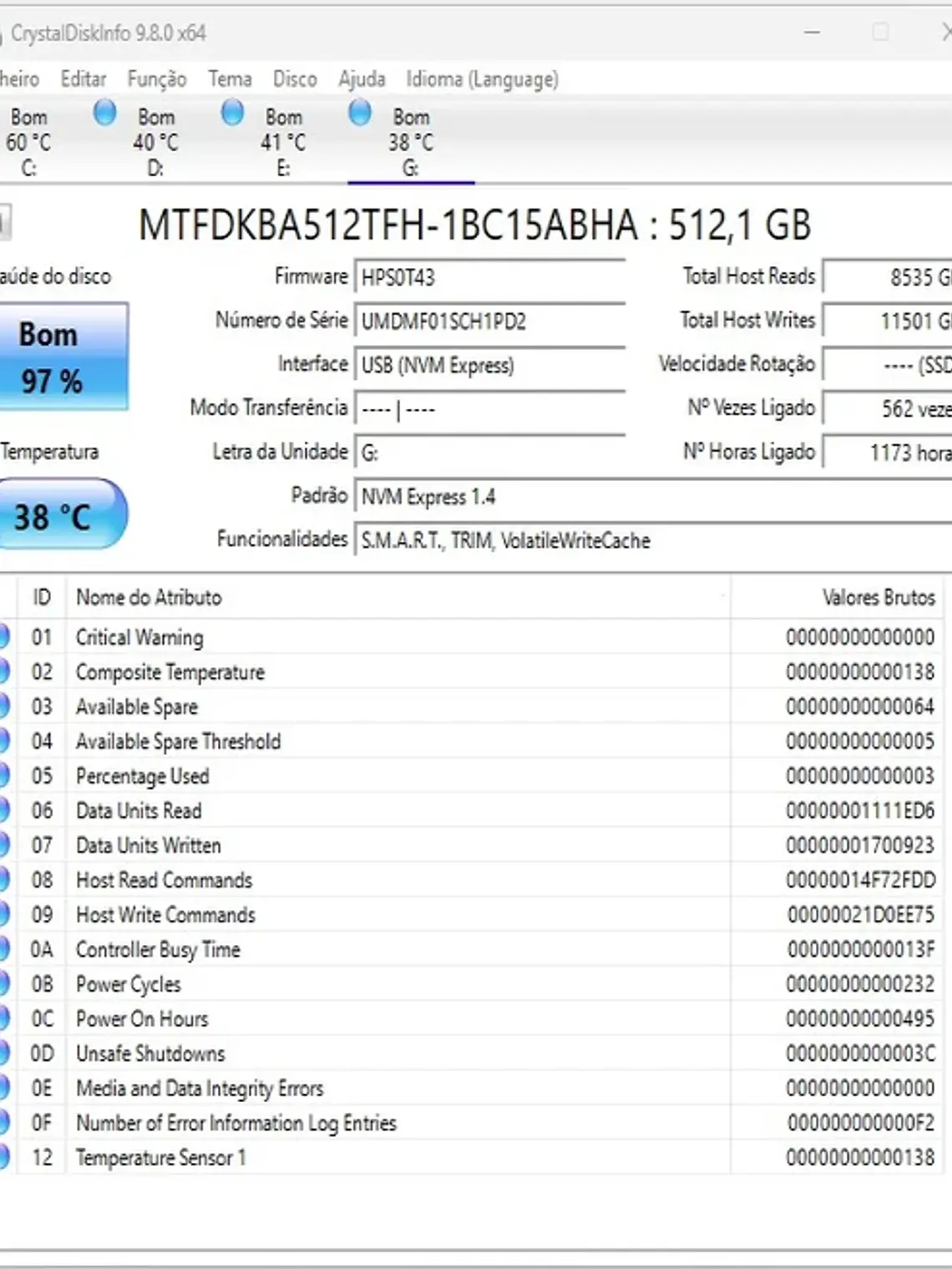 Nvme 512Gb - Váriado - Escolha o seu 5