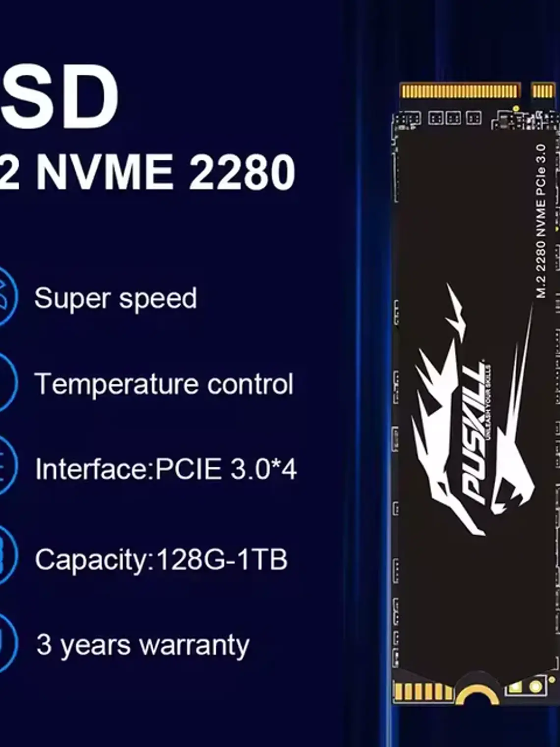 SSD PUSKILL NVMe M.2 2280 1TB 2