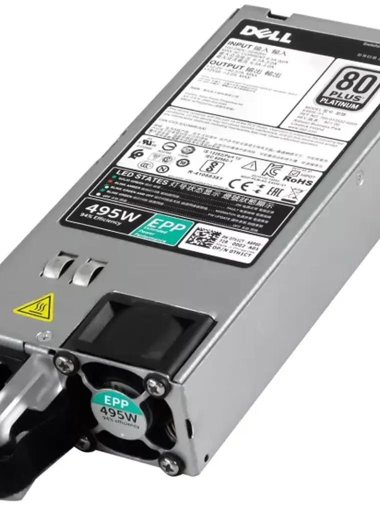 Fonte Dell 495W EPP 80Plus Platinum — Nova 3