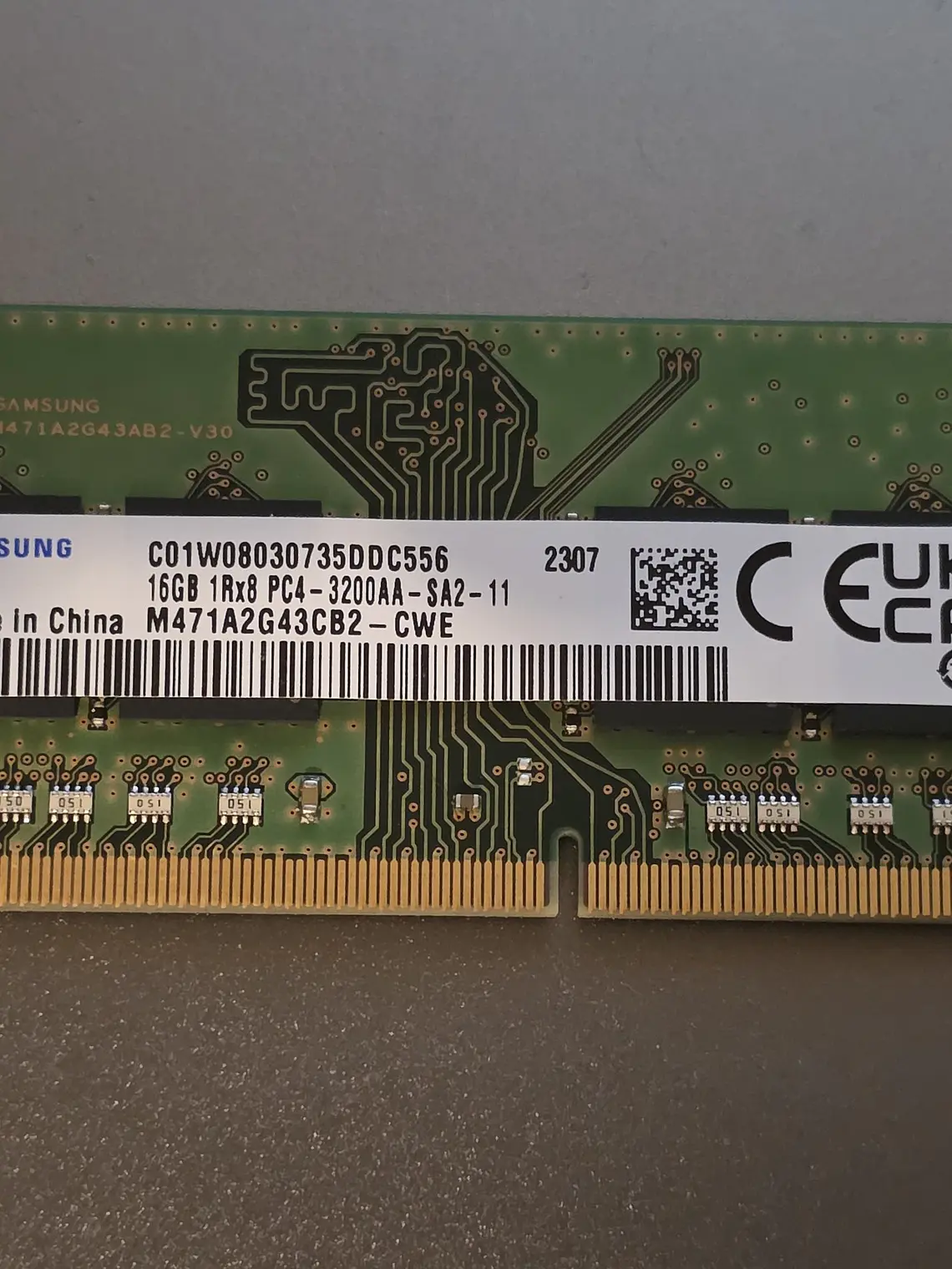 RAM Samsung 16GB DDR4 3200MHz SO-DIMM 1Rx8 1