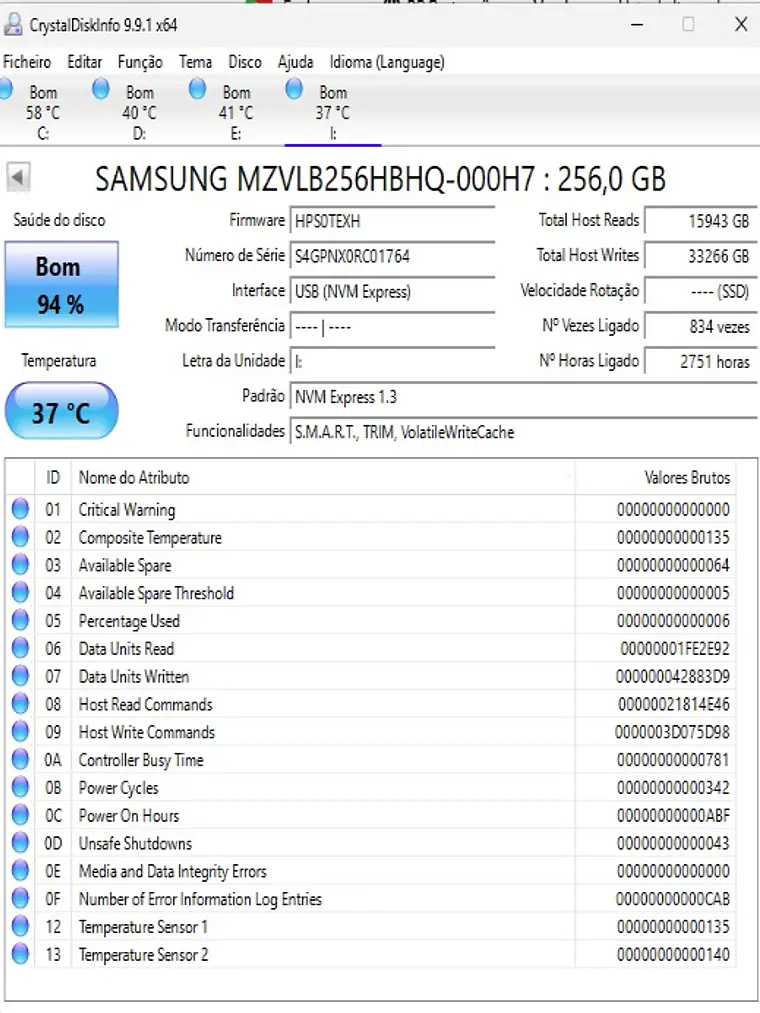 Nvme 256Gb - Váriado - Escolha o seu. 5