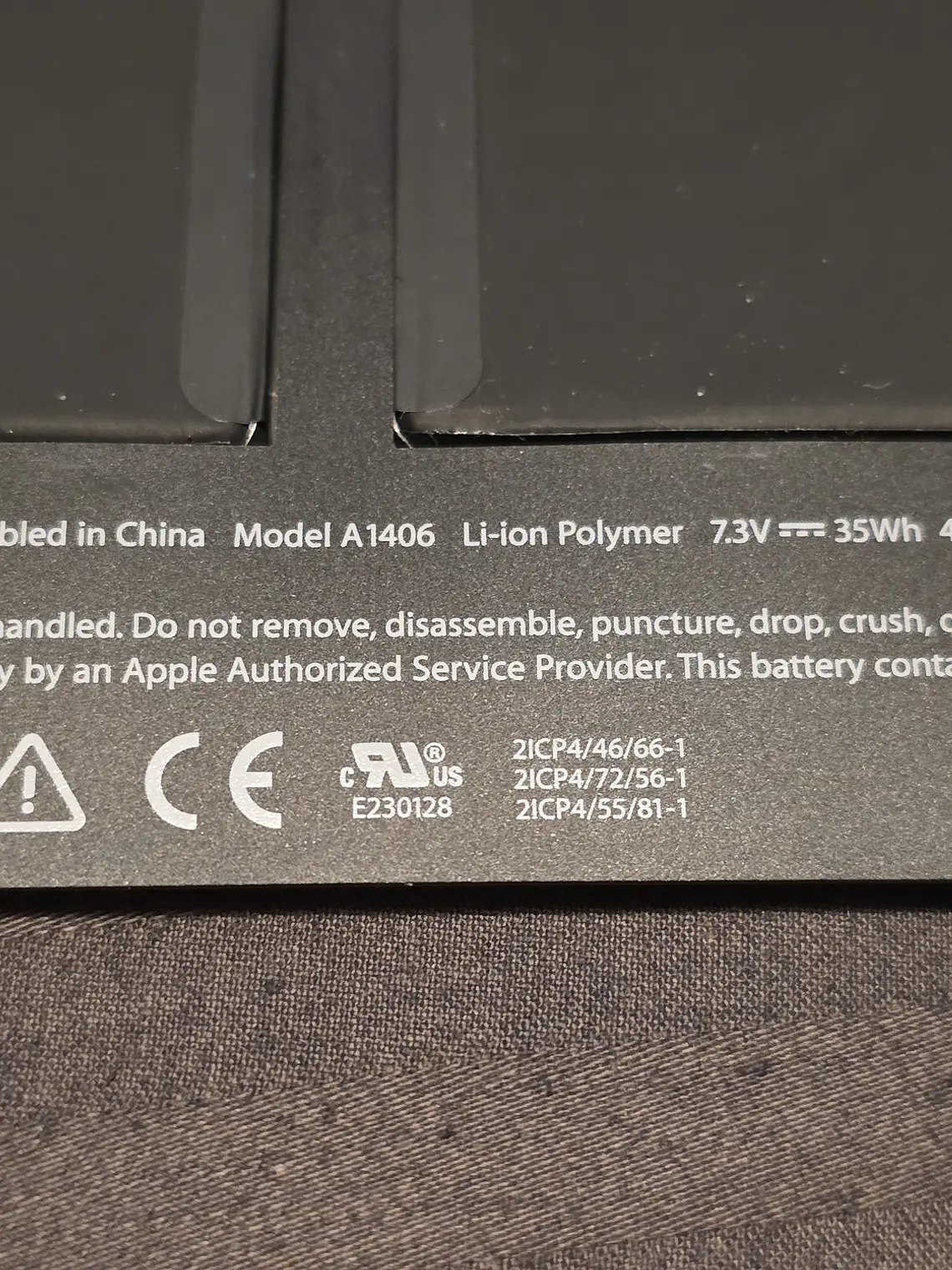 Peças do MacBook Air A1370 EMC 2471 - 2011 - 573 5