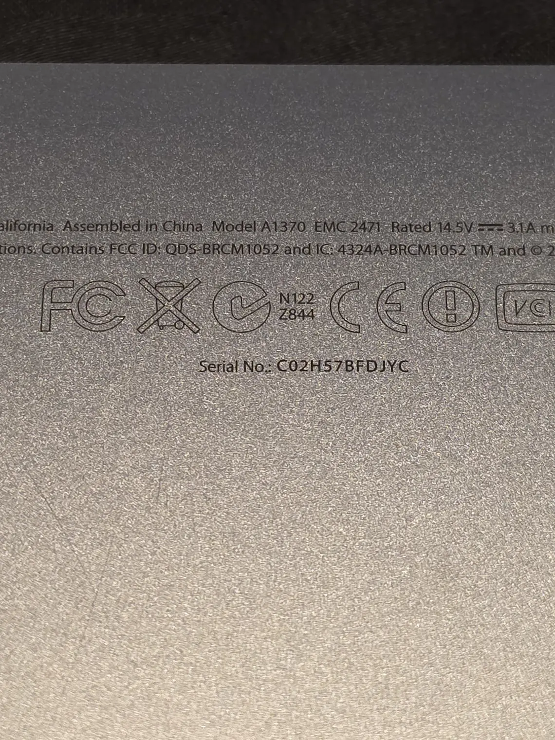 Peças do MacBook Air A1370 EMC 2471 - 2011 - 573 8