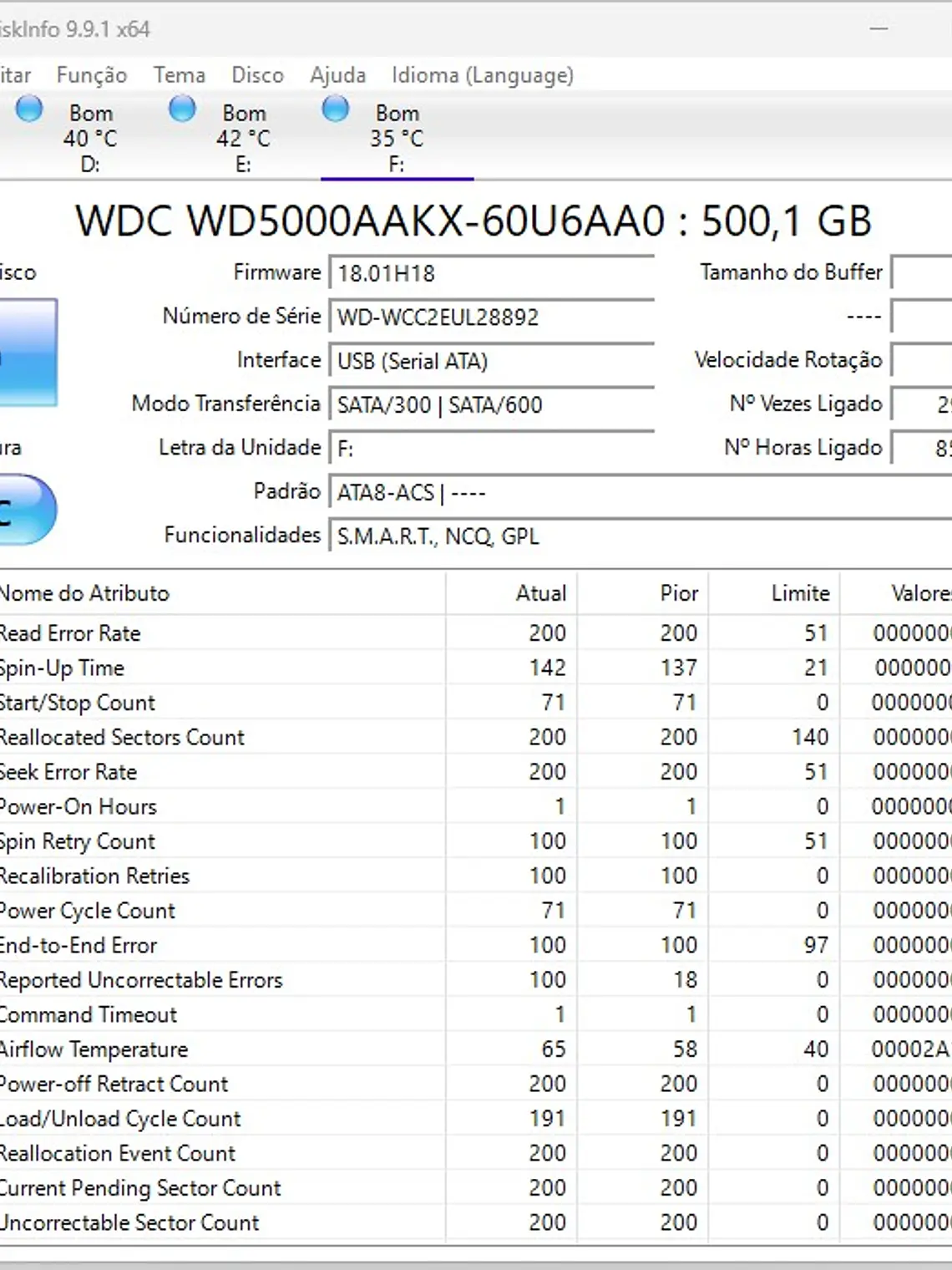 Disco Rígido HDD WD Blue 500GB 3.5