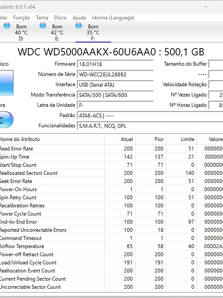 Disco Rígido HDD WD Blue 500GB 3.5