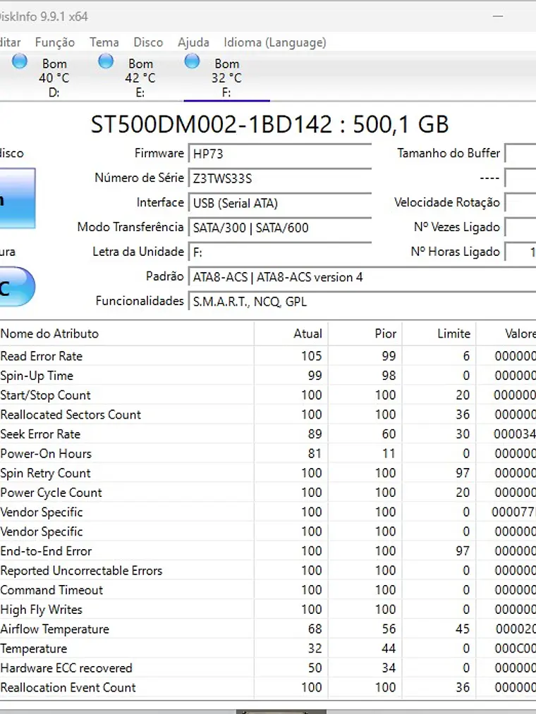 HDD Seagate Barracuda 500GB SATA 3.5