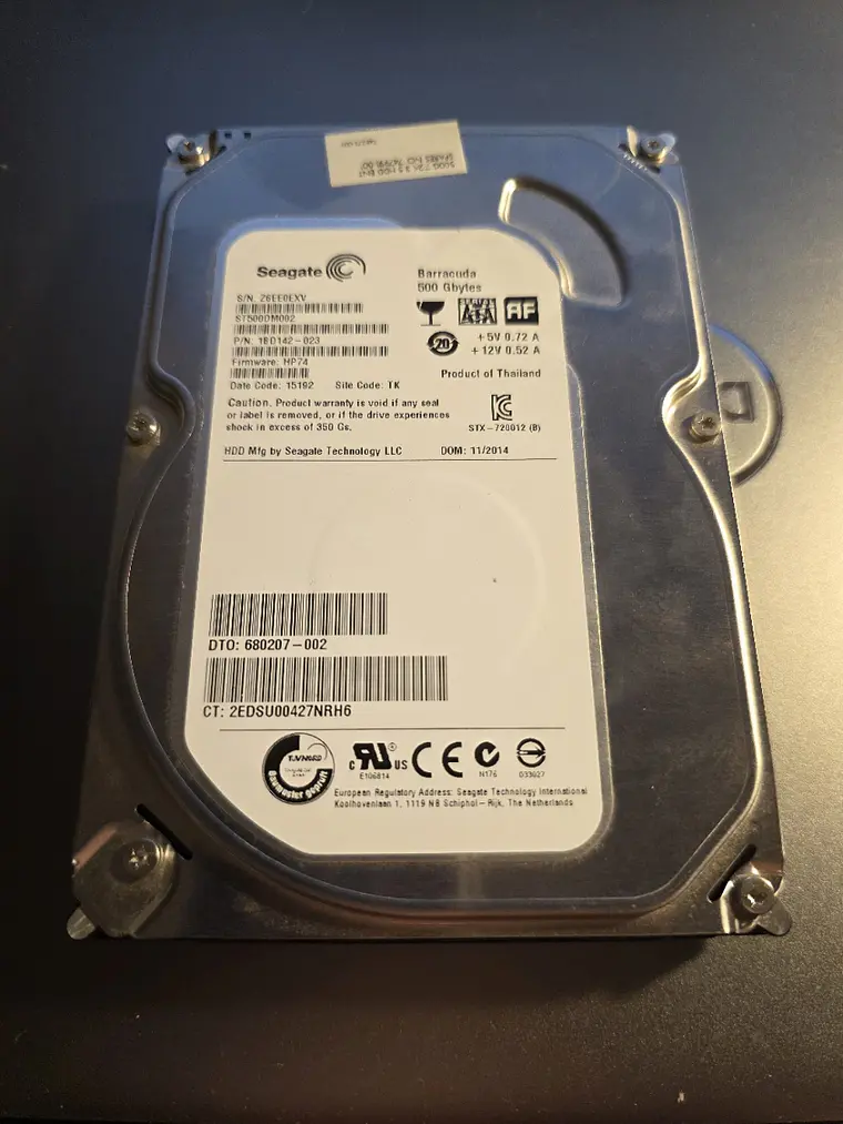 HDD Seagate Barracuda 500GB SATA 3.5