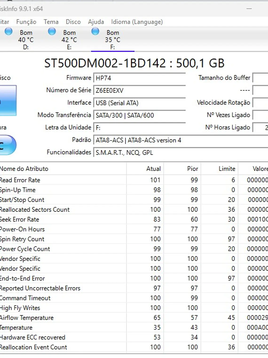 HDD Seagate Barracuda 500GB SATA 3.5