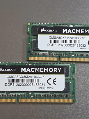 Kit RAM Corsair 8GB DDR3 1066MHz SO-DIMM