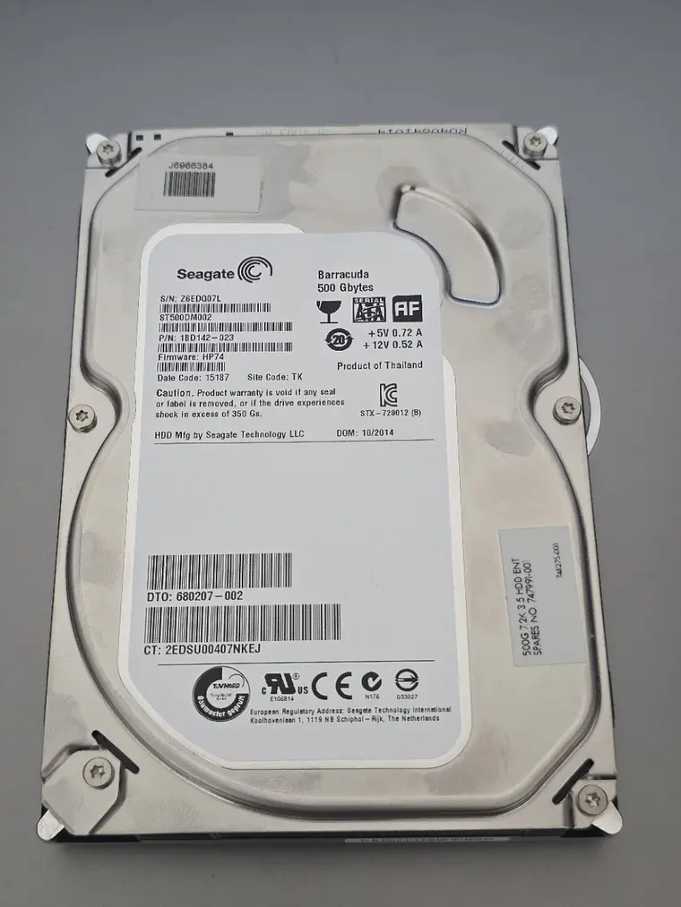 HDD Seagate Barracuda 500GB SATA 3.5