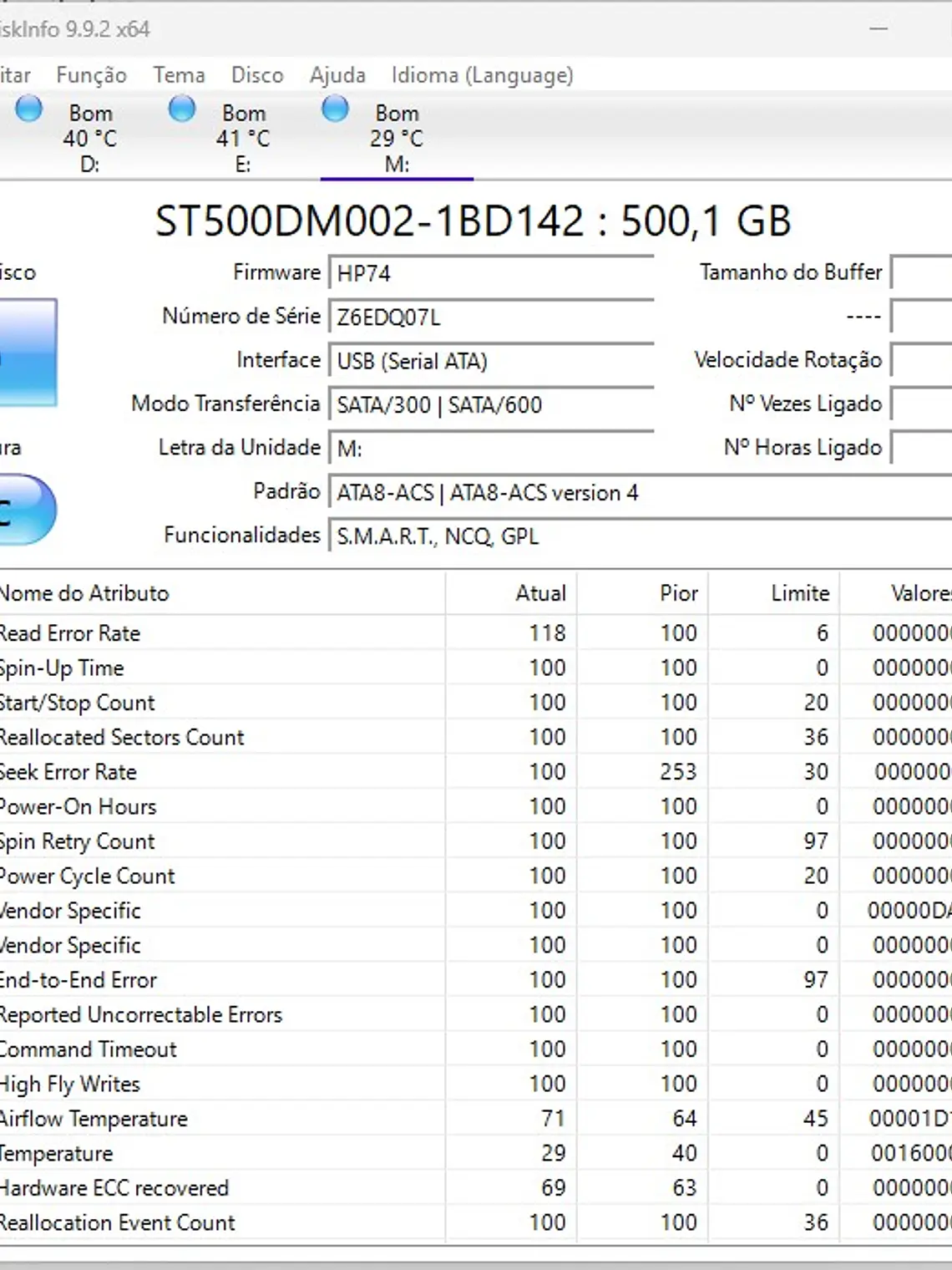 HDD Seagate Barracuda 500GB SATA 3.5