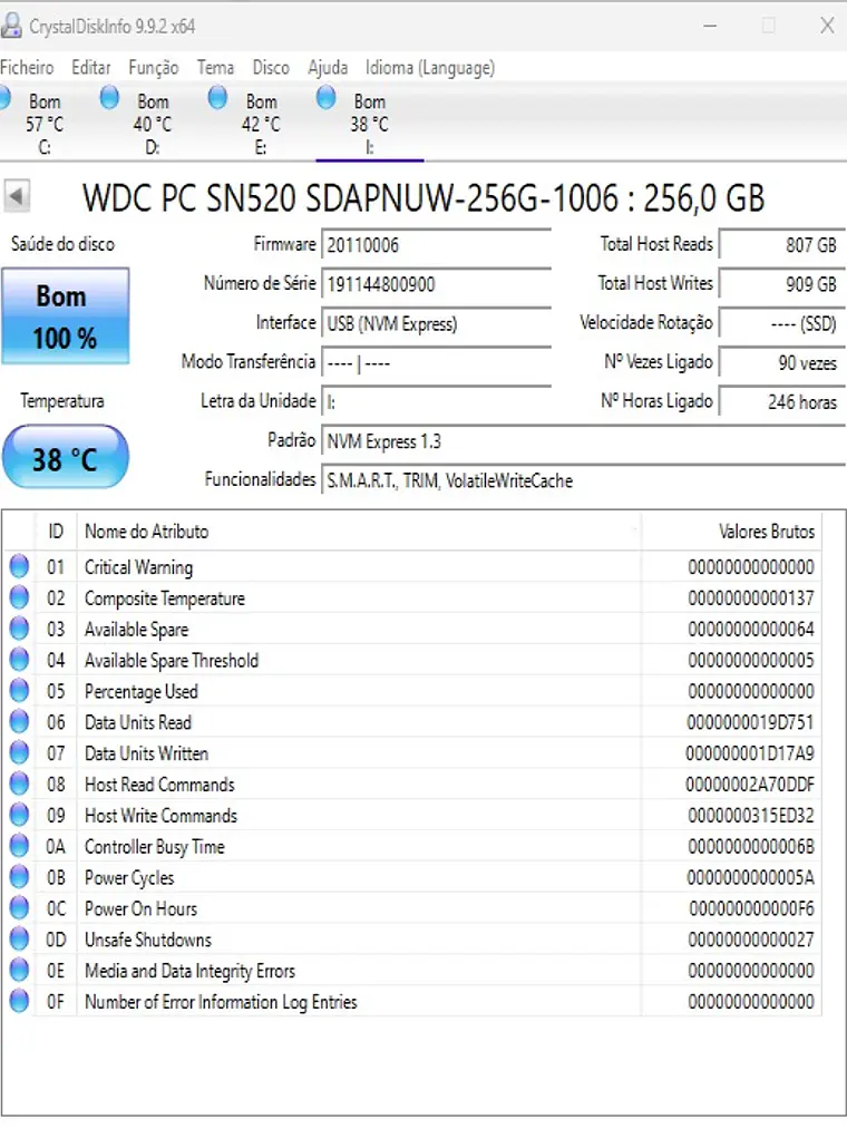 Nvme 256Gb - Váriado - Escolha o seu. 11
