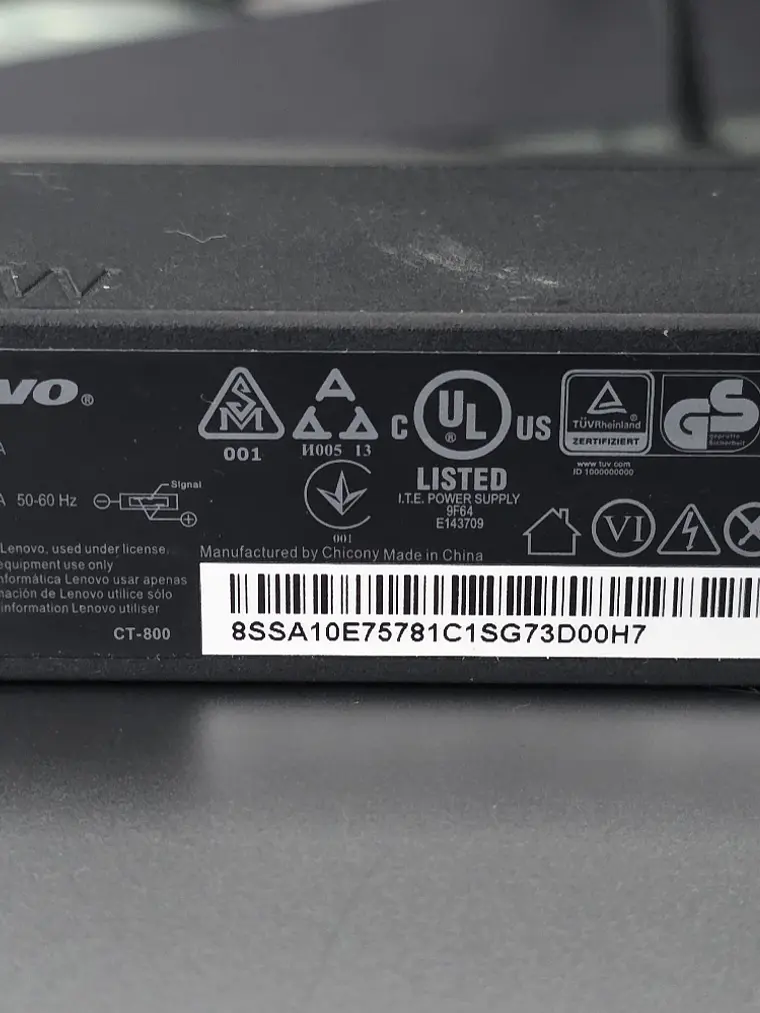 Carregador Lenovo 36W 12V 3A ADLX36NCT2A 1