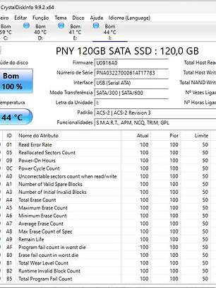 SSD PNY CS900 120GB SATA III 2.5
