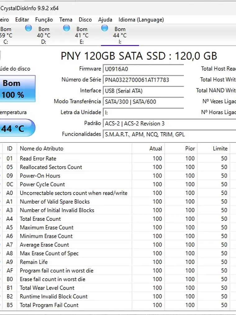 SSD PNY CS900 120GB SATA III 2.5