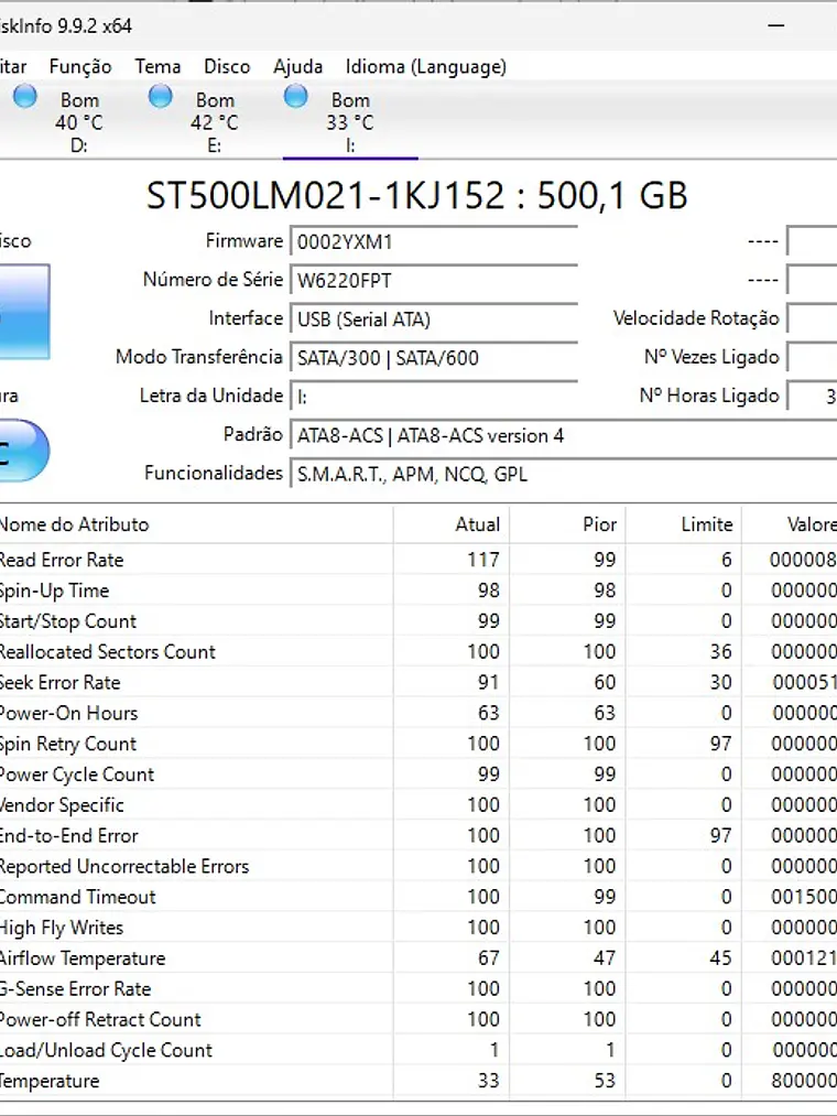 HDD Seagate Video 2.5 ST500LM021 500GB 7.2K 2
