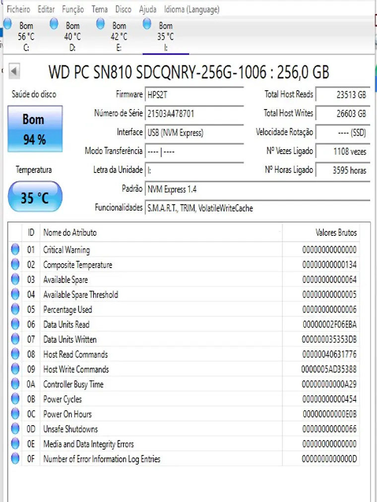Nvme 256Gb - Váriado - Escolha o seu. 14