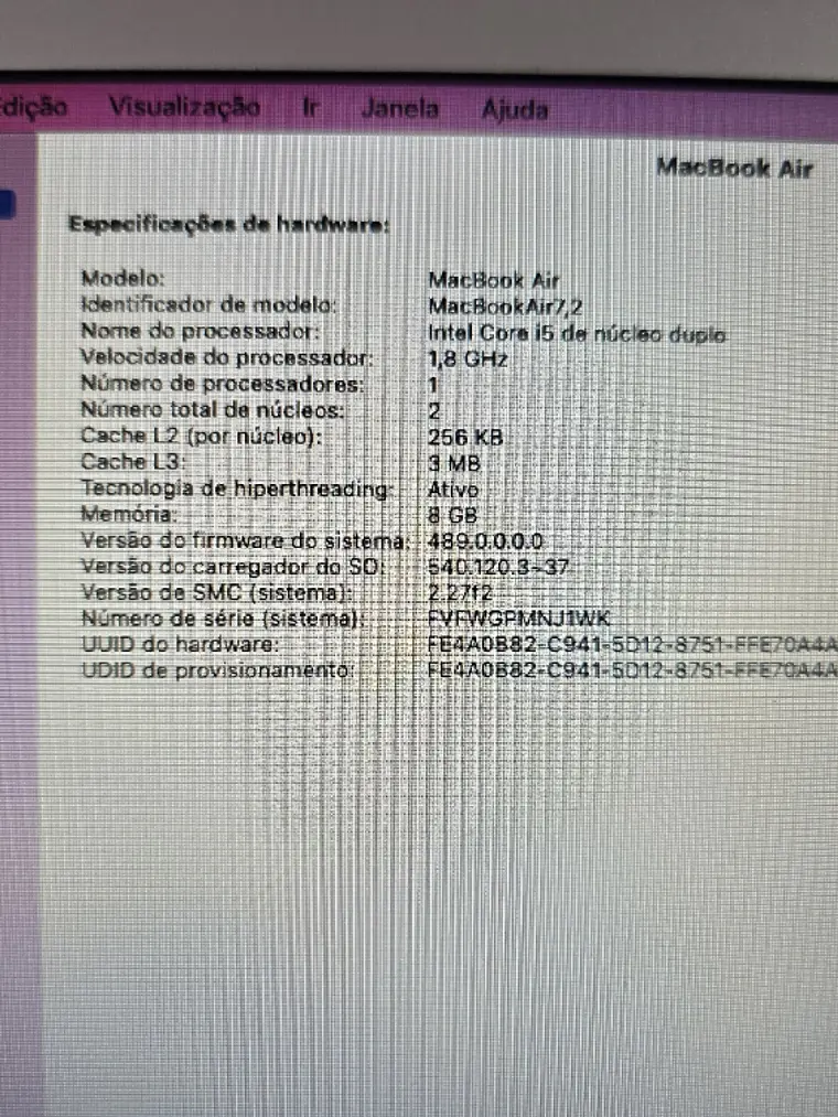 Macbook Air A1466 EMC 3178 8Gb 13