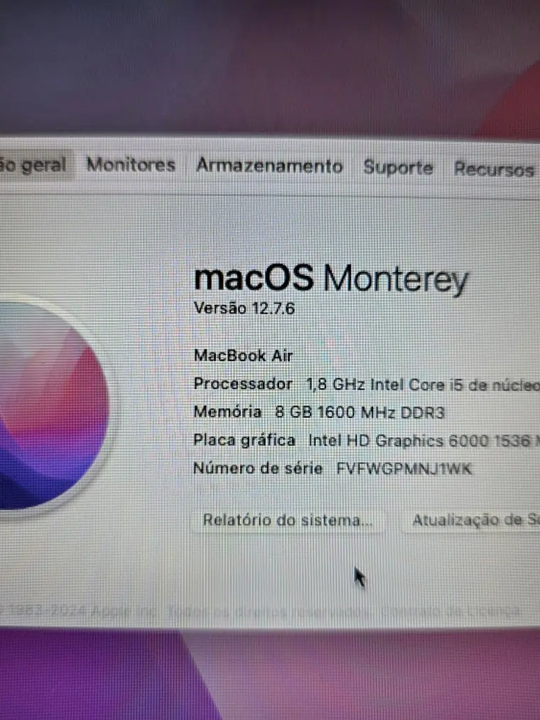 Macbook Air A1466 EMC 3178 8Gb 13