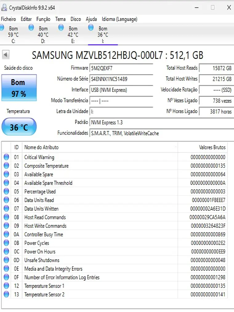 Nvme 512Gb - Váriado - Escolha o seu 2