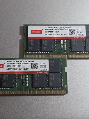 Kit RAM Innodisk 64GB DDR4 3200MHz SO-DIMM - 5A1