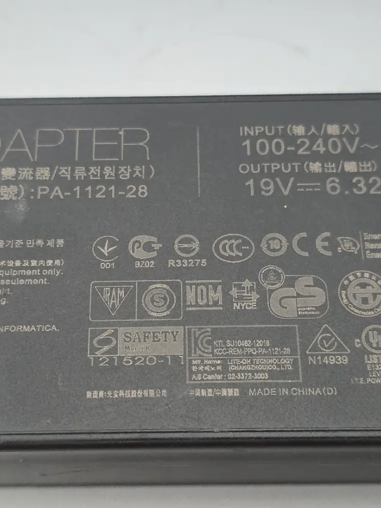 Carregador ASUS PA-1121-28 120W 19V 6.32A 1
