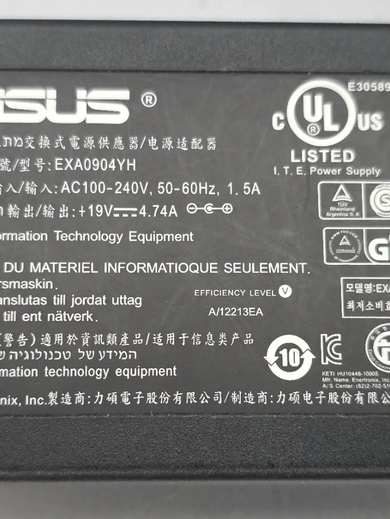 Carregador ASUS 90W EXA0904YH 19V 4,74A 1