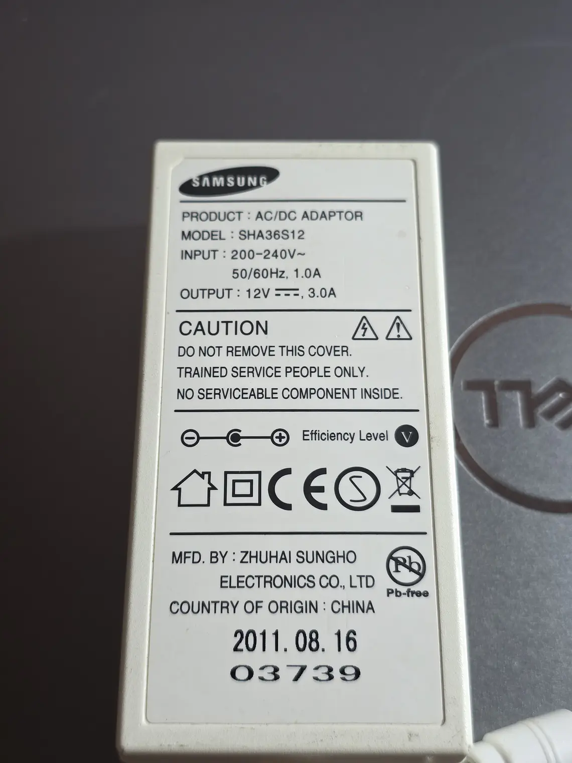 Transformador Samsung SHA36S12 12V 3A 36W 2