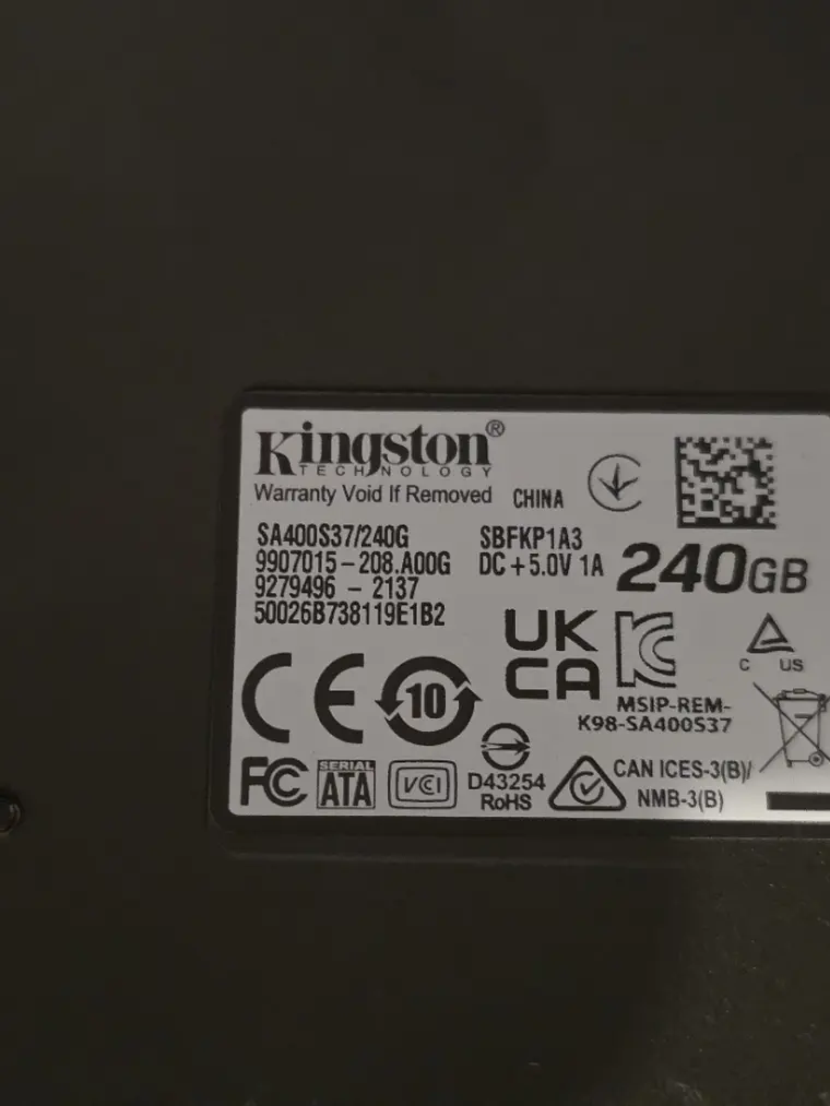 SSD Kingston A400 240GB SATA 2,5