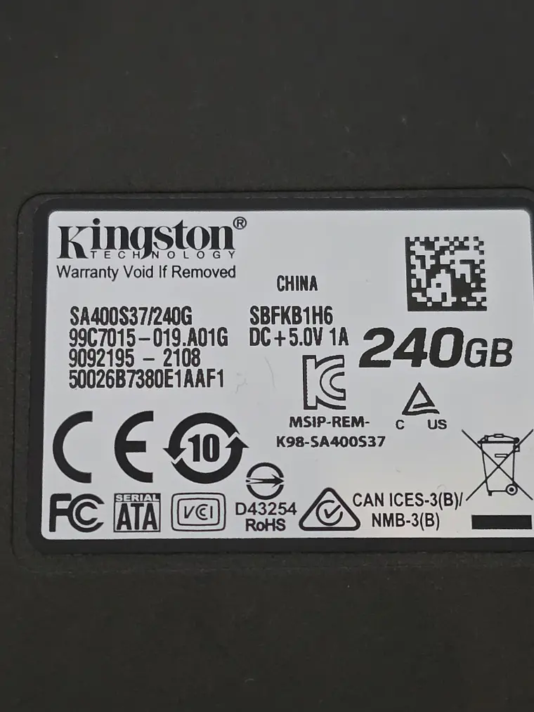 SSD Kingston A400 240GB SATA 2,5