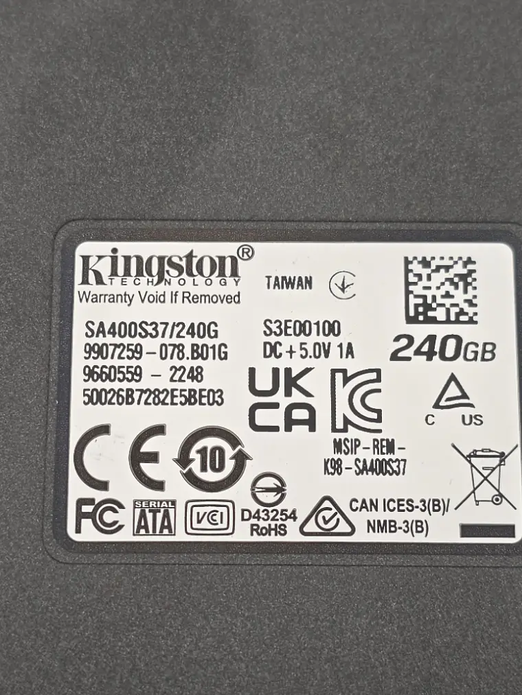 SSD Kingston A400 240GB SATA 2,5