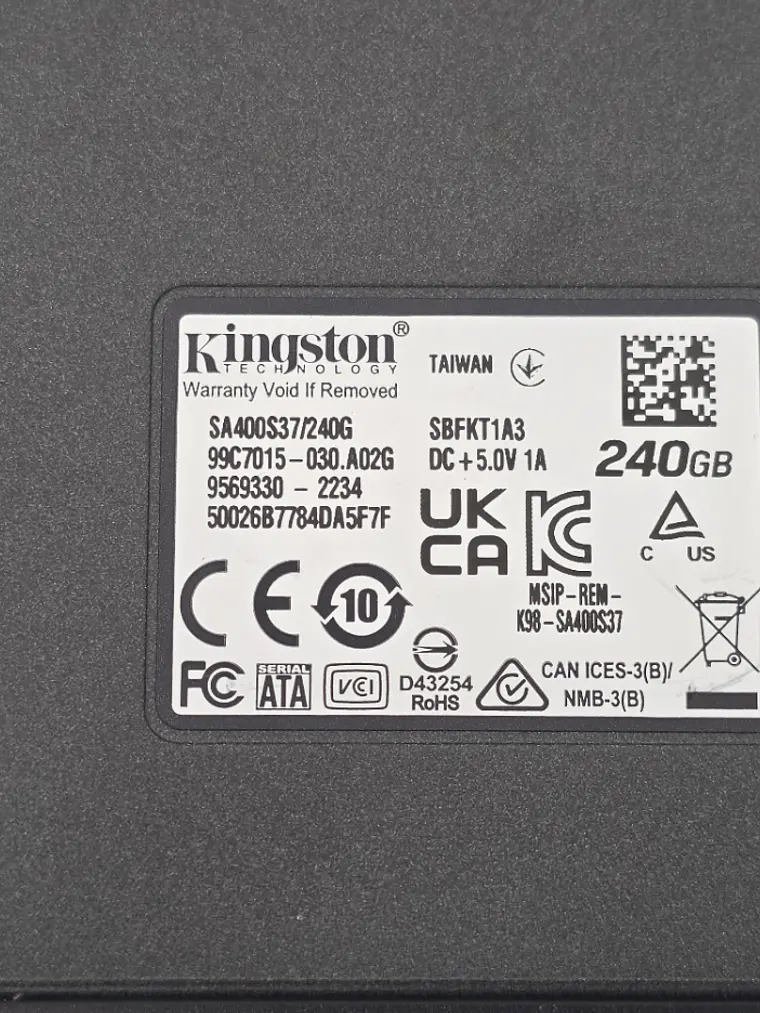 SSD Kingston A400 240GB SATA 2,5