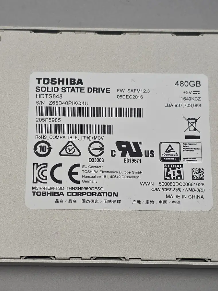 SSD Toshiba Q300 480GB SATA 2,5