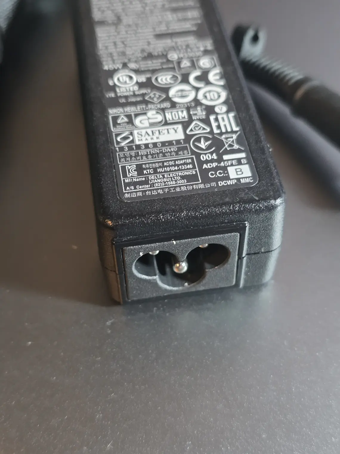 Carregador HP 45W HSTNN-DA40 7.4mm 4