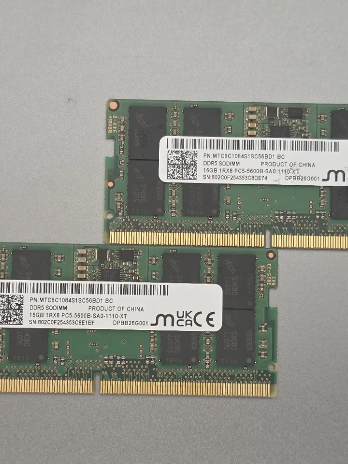 RAM Micron 16GB DDR5 5600MHz SO-DIMM 1Rx8 1