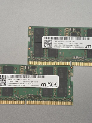 RAM Micron 16GB DDR5 5600MHz SO-DIMM 1Rx8