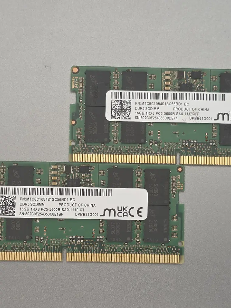 RAM Micron 16GB DDR5 5600MHz SO-DIMM 1Rx8 1