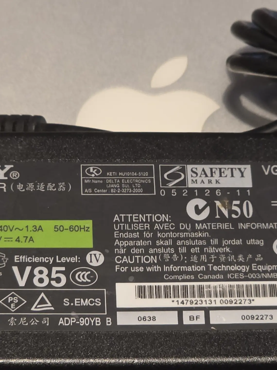 Carregador Sony VGP-AC19V12 90W 1