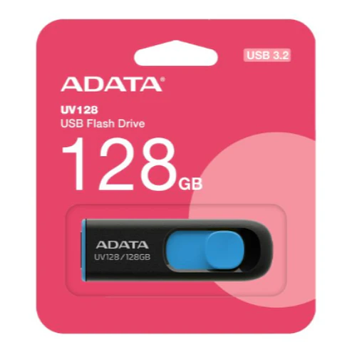 Pendrive Adata 128gb 3.2 Gen 1 Negro Y Azul 1