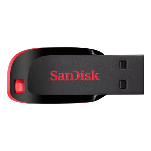 Sandisk  64gb modelo Cruzer Blade Color negro y rojo 1