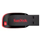 Sandisk  64gb modelo Cruzer Blade Color negro y rojo - Miniatura 1