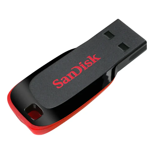Sandisk  64gb modelo Cruzer Blade Color negro y rojo 2