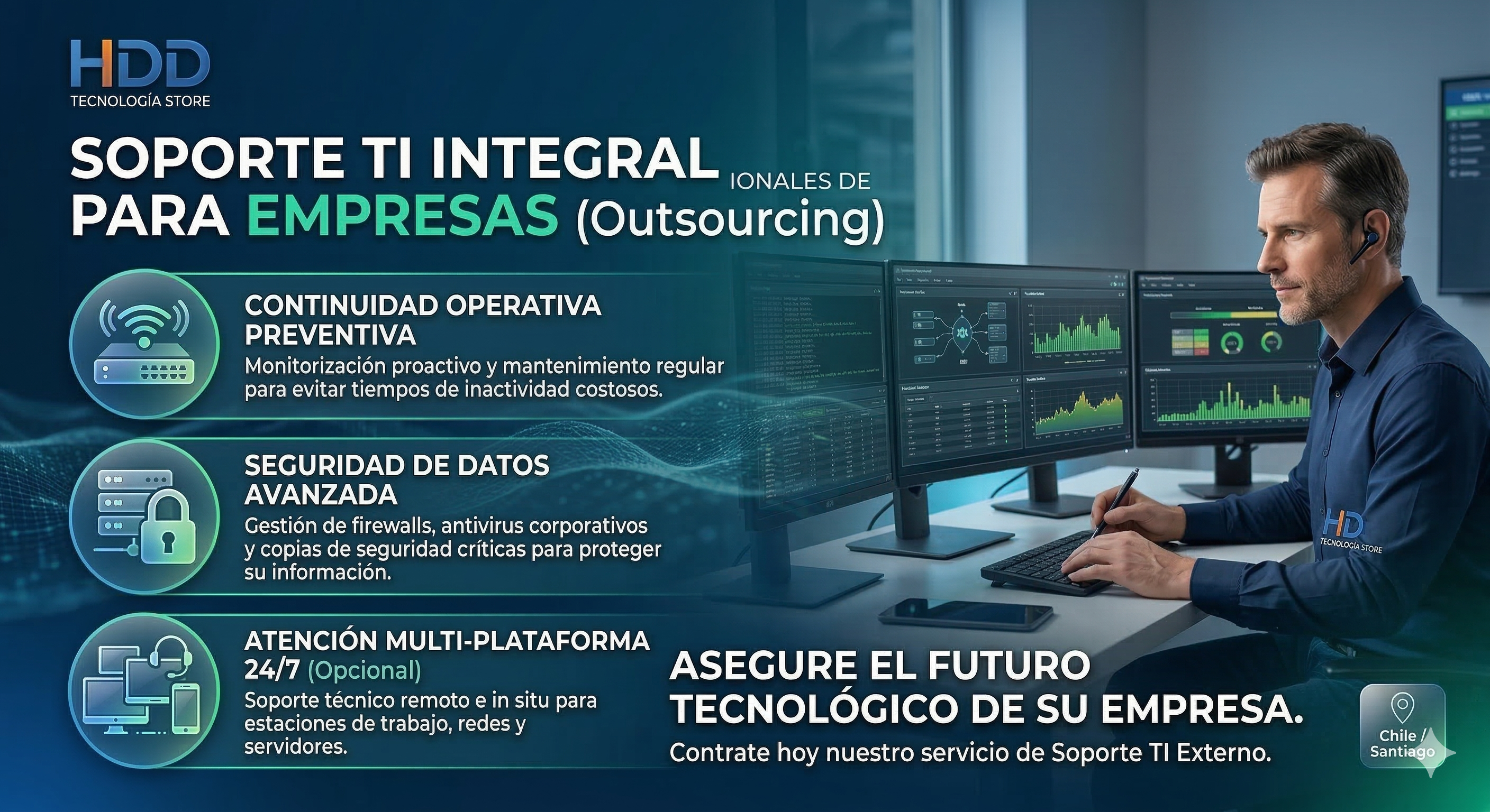 Soporte Ti para Empresas COMPLETO Hardware/software (Contrato Mensual) 1