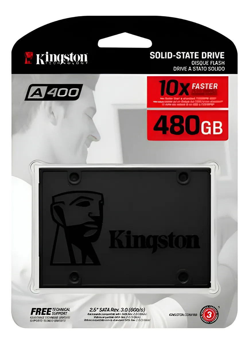 Disco Sólido SSD Kingston A400 480GB 2.5