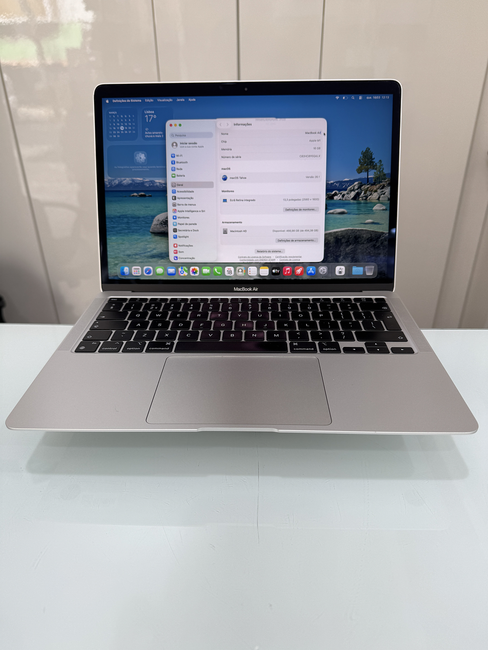MacBook Air 13'' (2022) M1 16GB RAM 500GB SSD 1