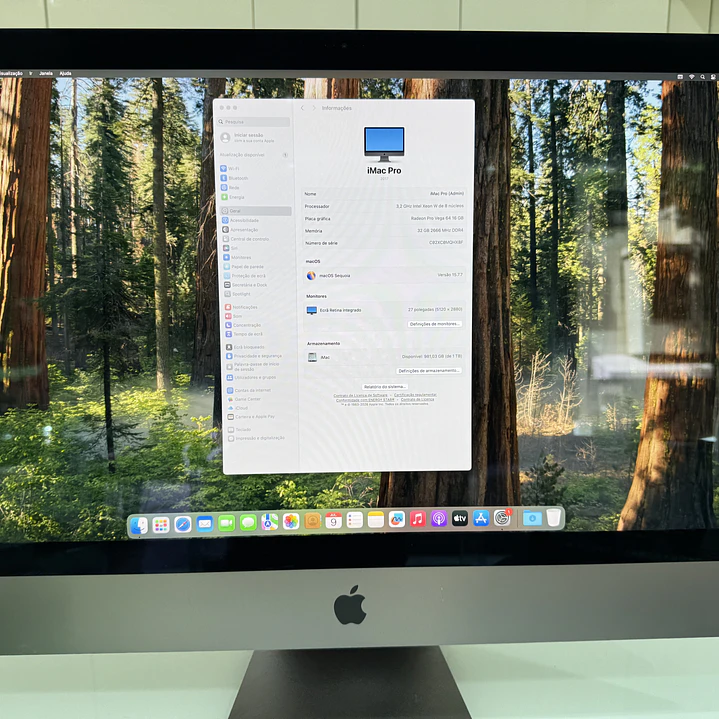 iMac Pro Late 2017 5K Intel(R) Xeon(R) W-2140B CPU @ 3.20GHz 32GB RAM 1TB SSD 1