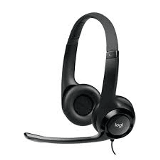 Audífonos con Micrófono H390 Logitech ClearChat Comfort , Alámbrico, USB, Negro - Image 2