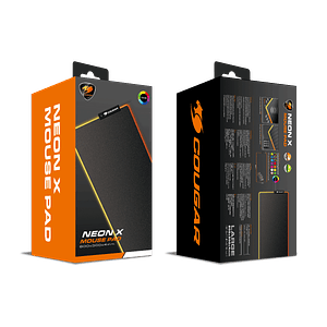 Mouse Pad Gamer Cougar Neon X 800x300x4mm RGB Negro