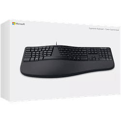 Teclado Microsoft Ergonomic (Español, USB, Negro)